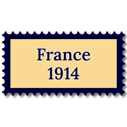France 1914 année complète de timbres neufs**.