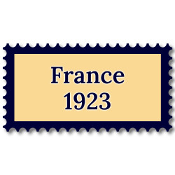 France 1923 année complète de timbres neufs**.