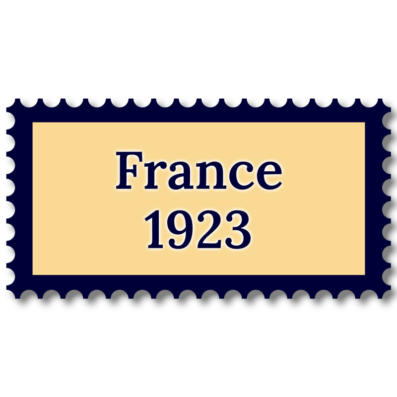 France 1923 année complète de timbres neufs**.