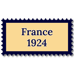 France 1924 année complète de timbres neufs**.