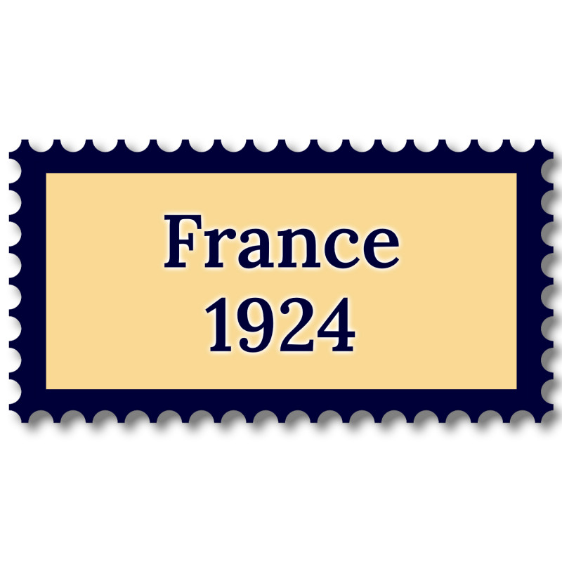 France 1924 année complète de timbres neufs**.
