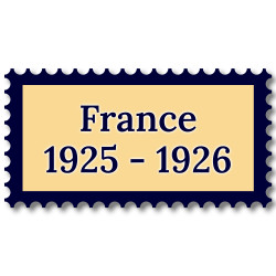 France 1925-1926 années complètes de timbres neufs**.
