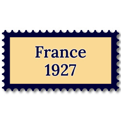 France 1927 année complète de timbres neufs**.