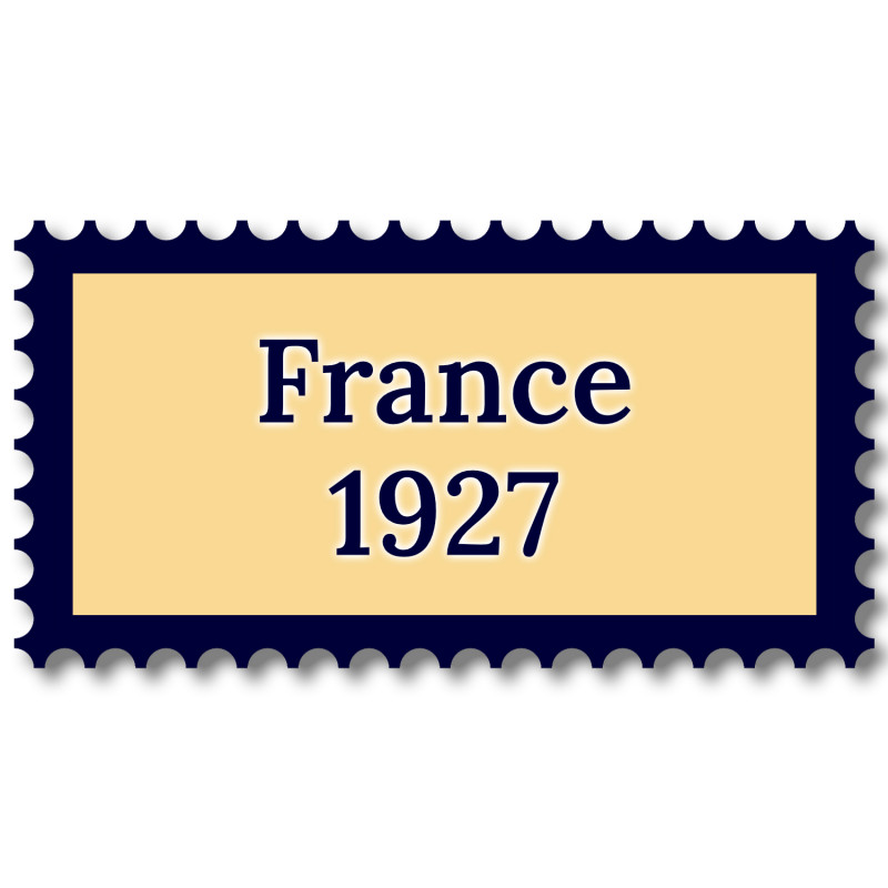 France 1927 année complète de timbres neufs**.