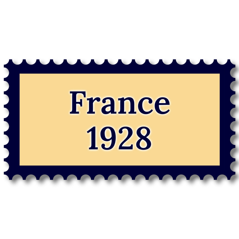 France 1928 année complète de timbres neufs**.