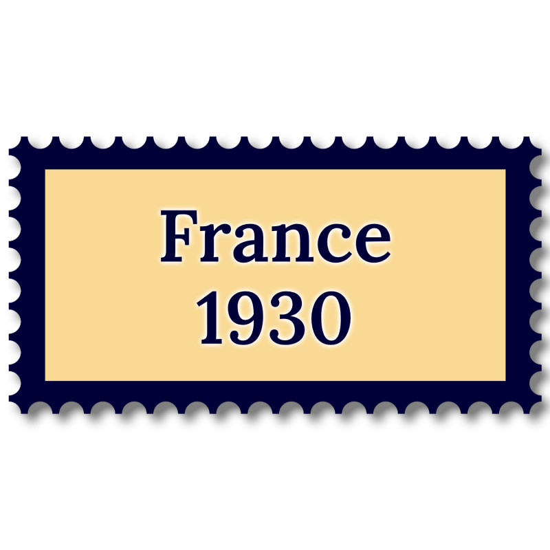France 1930 année complète de timbres neufs**.
