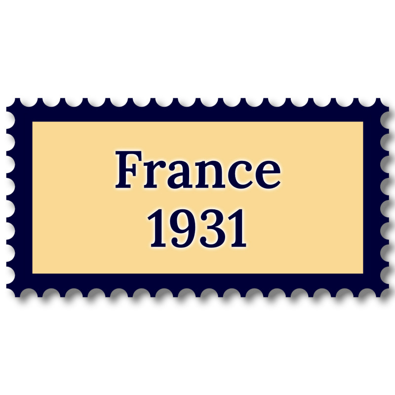 France 1931 année complète de timbres neufs**.