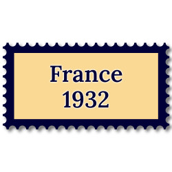 France 1932 année complète de timbres neufs**.