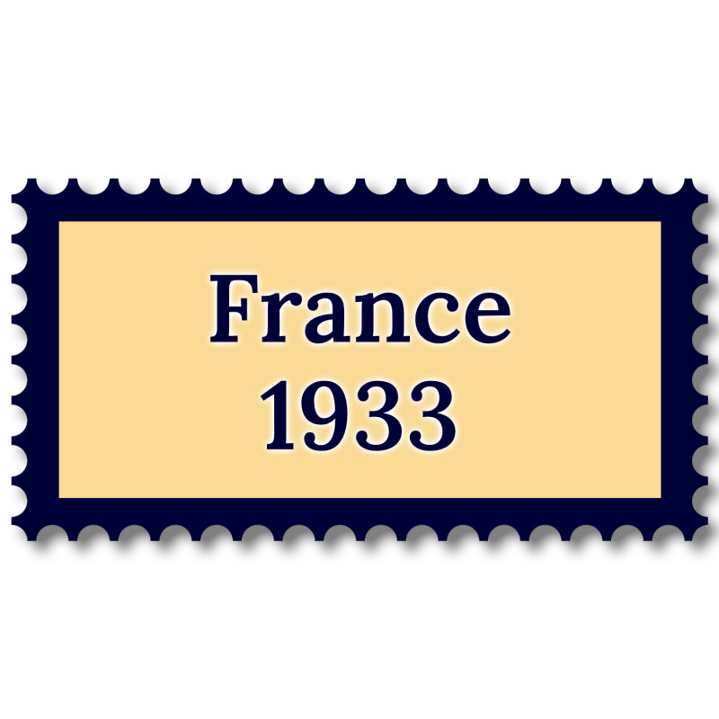 France 1933 année complète de timbres neufs**.