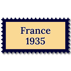France 1935 année complète de timbres neufs**.