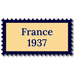 France 1937 année complète de timbres neufs**.