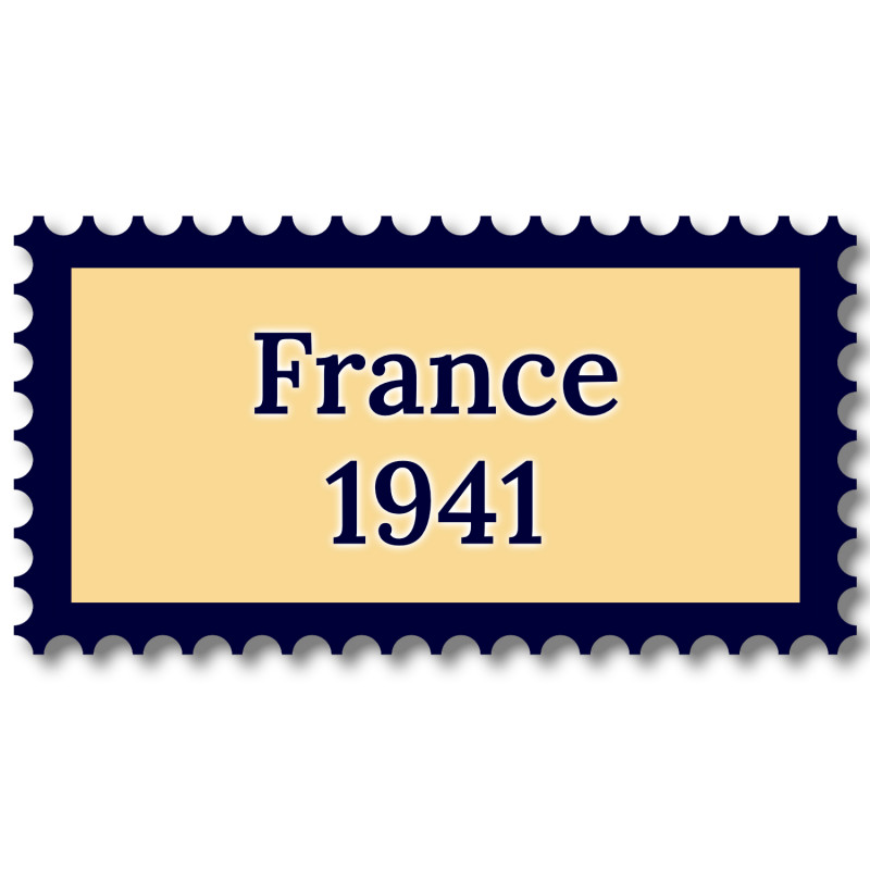 France 1941 année complète de timbres neufs**.