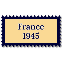 France 1945 année complète de timbres neufs**.