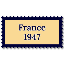 France 1947 année complète de timbres neufs**.