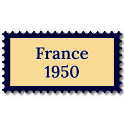 France 1950 année complète de timbres neufs**.