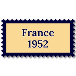 France 1952 année complète de timbres neufs**.