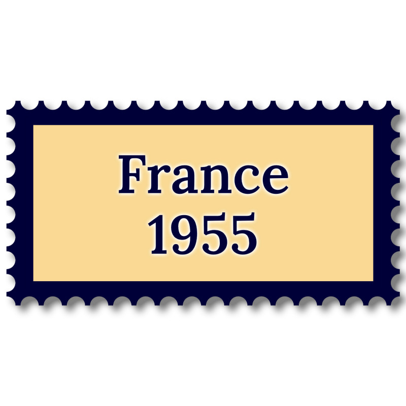 France 1955 année complète de timbres neufs**.