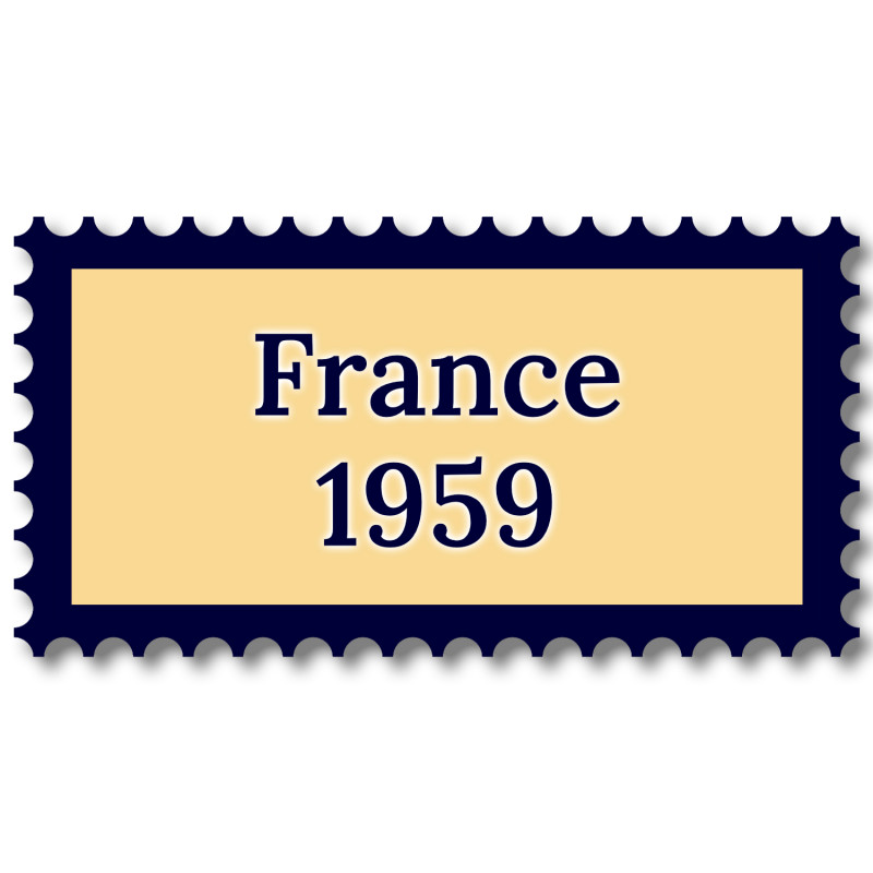France 1959 année complète de timbres neufs**.
