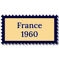 France 1960 année complète de timbres neufs**.