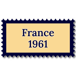 France 1961 année complète de timbres neufs**.