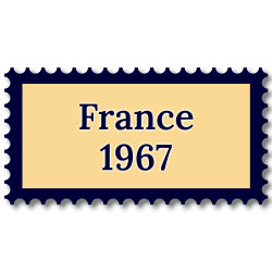 France 1967 année complète de timbres neufs**.