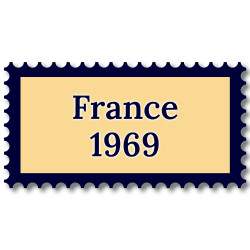 France 1969 année complète de timbres neufs**.