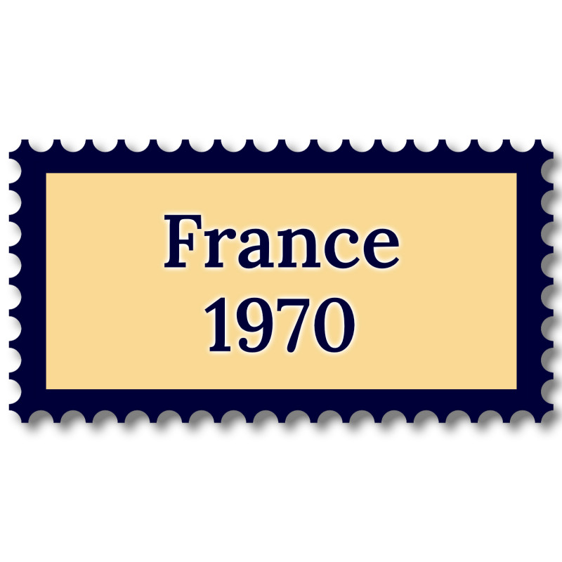 France 1970 année complète de timbres neufs**.