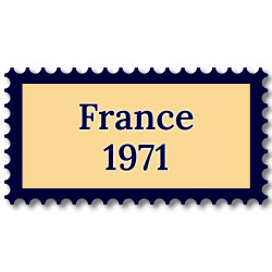 France 1971 année complète de timbres neufs**.