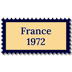 France 1972 année complète de timbres neufs**.