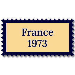 France 1973 année complète de timbres neufs**.