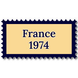 France 1974 année complète de timbres neufs**.