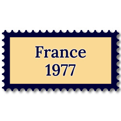 France 1977 année complète de timbres neufs**.