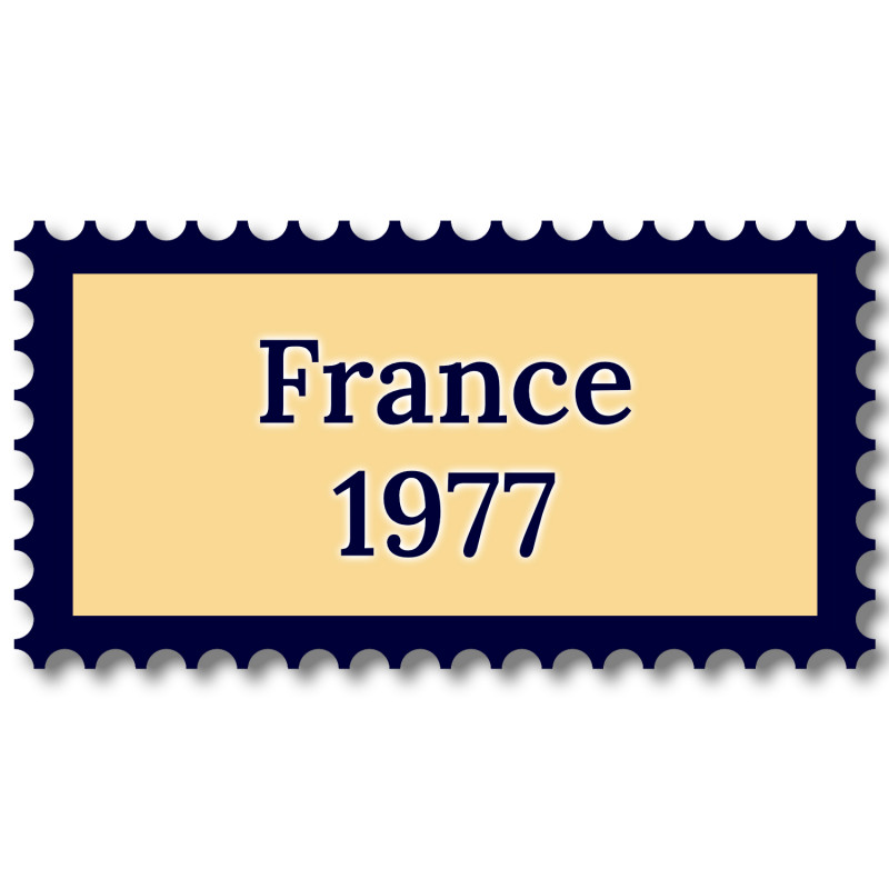 France 1977 année complète de timbres neufs**.