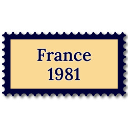 France 1981 année complète de timbres neufs**.