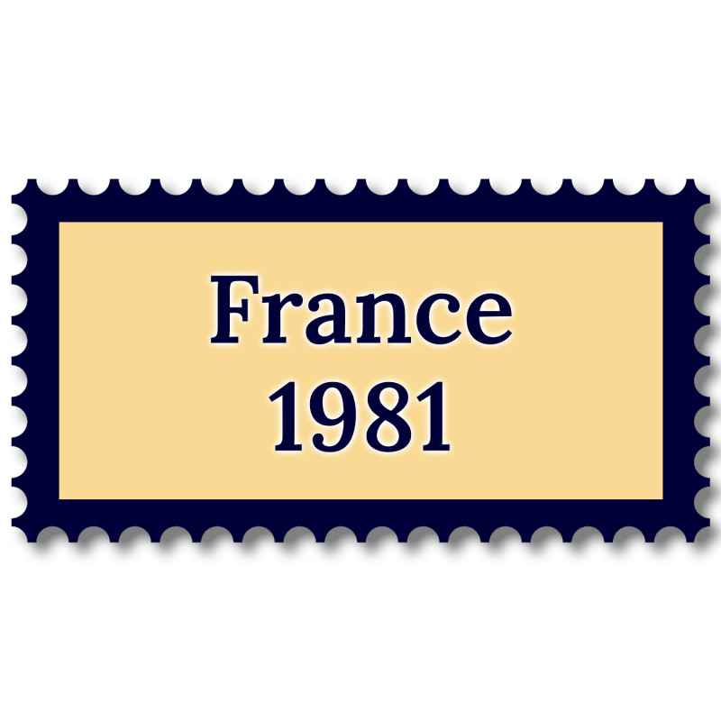France 1981 année complète de timbres neufs**.