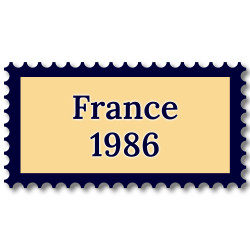 France 1986 année complète de timbres neufs**.