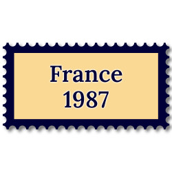 France 1987 année complète de timbres neufs**.