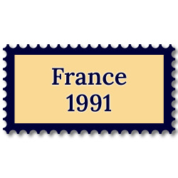 France 1991 année complète de timbres neufs**.