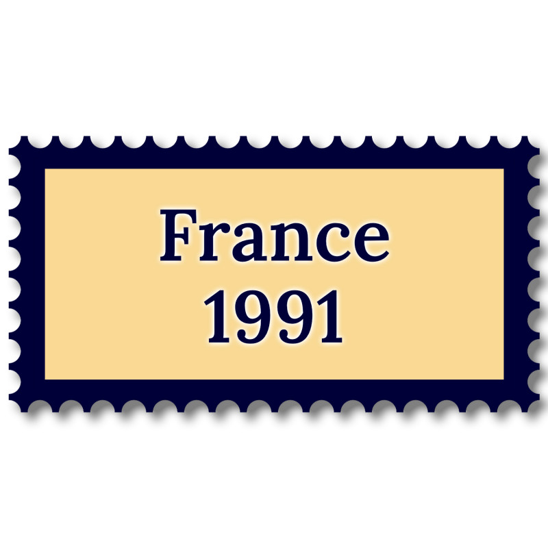 France 1991 année complète de timbres neufs**.