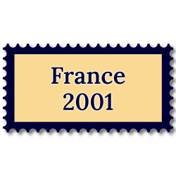 France 2001 année complète de timbres neufs**.