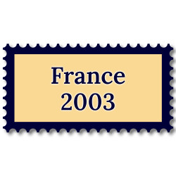 France 2003 année complète de timbres neufs**.