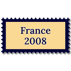 France 2008 année complète de timbres neufs**.