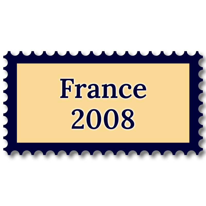 France 2008 année complète de timbres neufs**.