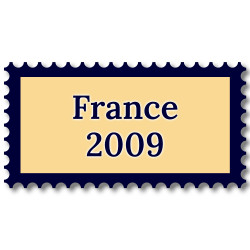 France 2009 année complète de timbres neufs**.
