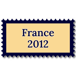 France 2012 année complète de timbres neufs**.