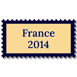 France 2014 année complète de timbres neufs**.