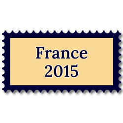 France 2015 année complète de timbres neufs**.