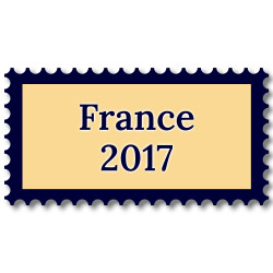France 2017 année complète de timbres neufs**.