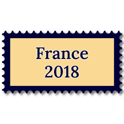 France 2018 année complète de timbres neufs**.