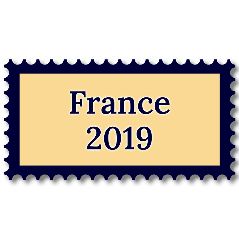 France 2019 année complète de timbres neufs**.